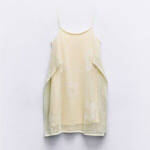 Zara CROCHET MINI DRESS